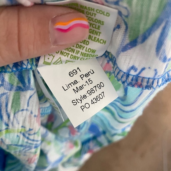 Lilly Pulitzer Wiley Ruffle Tube Top Size XS - Picture 4 of 6